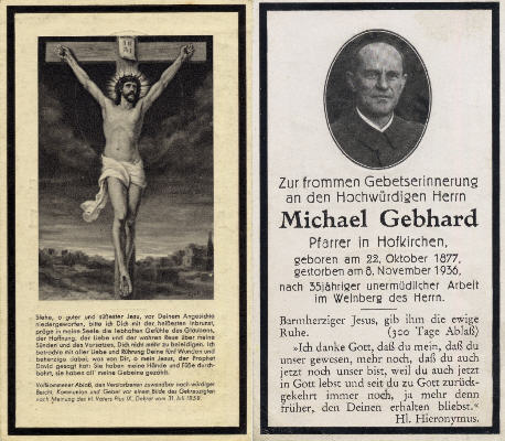 Priestergrab von Michael Gebhard