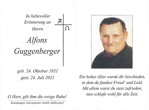 Alois Guggenberger Osterham