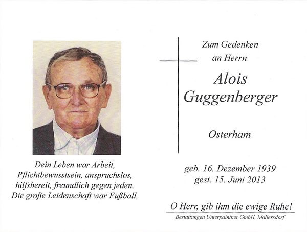 Alois Guggenberger Osterham