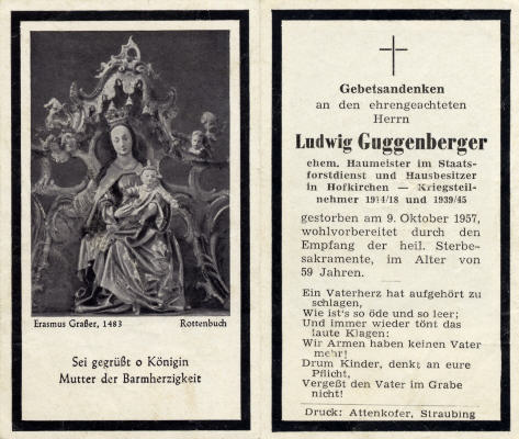 Familie Guggenberger Ludwig Hofkirchen