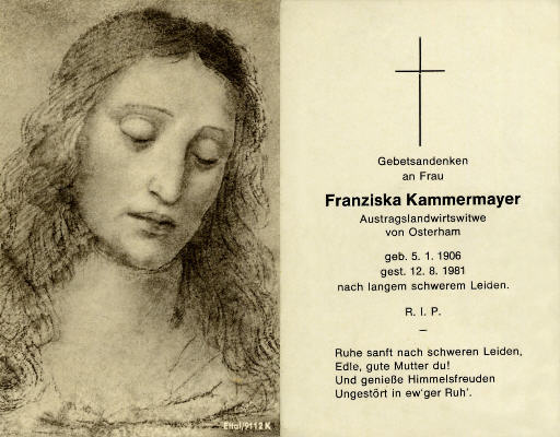Josef und Franziska Kammermayer Osterham