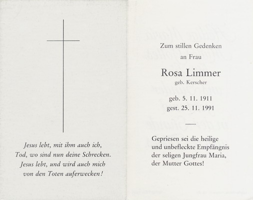 Rosa Limmer Hofkirchen