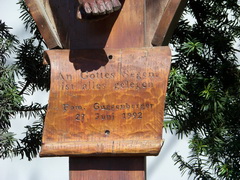Tafel am Guggenbergerkreuz